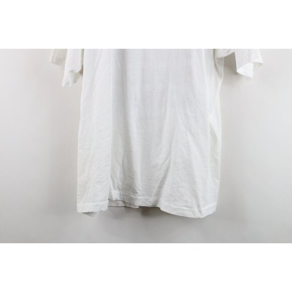 Vtg 90s Streetwear Womens XL Distressed USPS Postage Stamps Flower T-Shirt USA - Picture 16 of 16